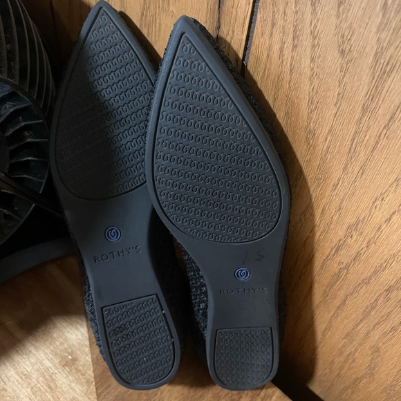 Rothy's The Pointe Honeycomb-Black - Picture 3 of 14